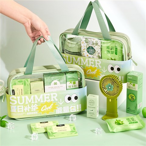 【夏日補(bǔ)給能量】夏季清涼伴手禮 護(hù)手霜紅糖喜茶毛巾等組合 毛巾蚊不叮冰袖等組合