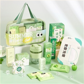 【夏日補(bǔ)給能量】夏季清涼伴手禮 護(hù)手霜紅糖喜茶毛巾等組合 毛巾蚊不叮冰袖等組合 (2)