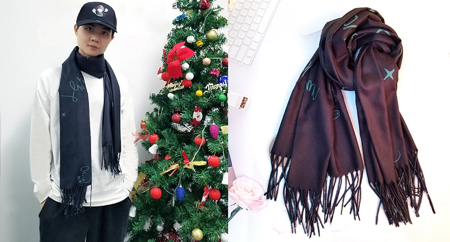 圣誕節(jié)禮品圍巾帽子套裝