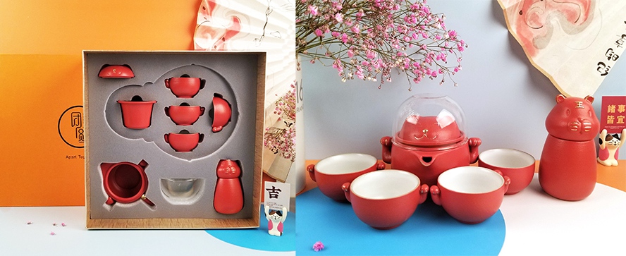 企業(yè)新年禮物萌虎茶具
