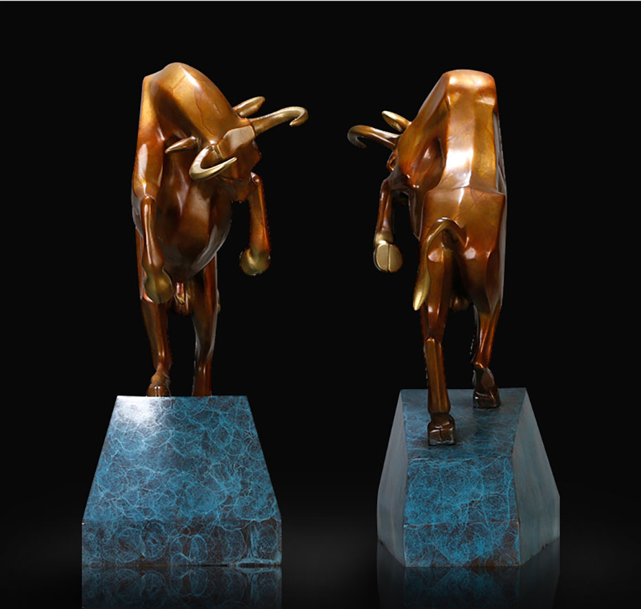 中禮集-牛氣沖天銅牛擺件定制