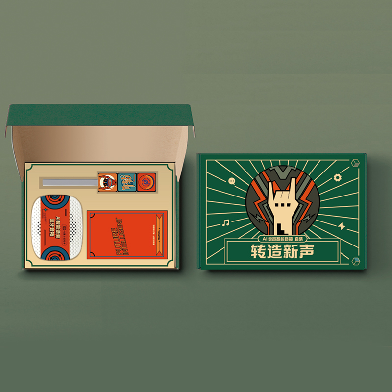 國潮綠色禮品套裝