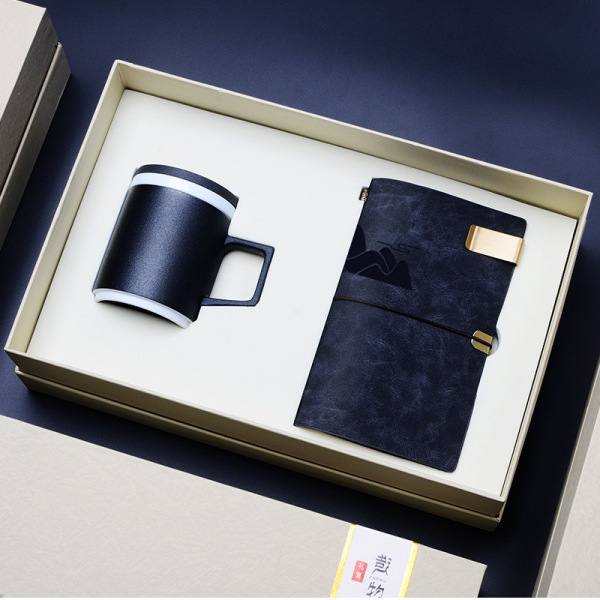 粗陶杯+筆記本 匠心商務(wù)禮盒兩件套 創(chuàng)意企業(yè)禮品