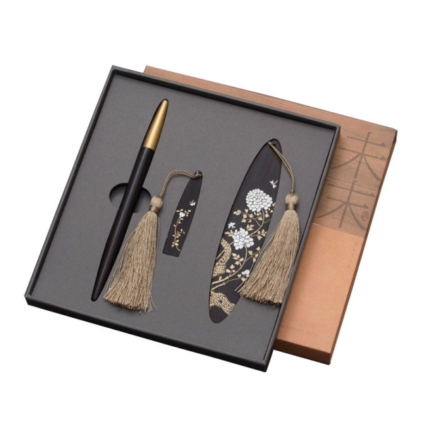 中國風特色伴手禮三件套 書簽+16GU盤+簽字筆 創(chuàng)意文具禮盒