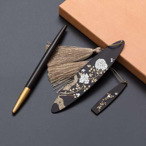 中國風特色伴手禮三件套 書簽+16GU盤+簽字筆 創(chuàng)意文具禮盒