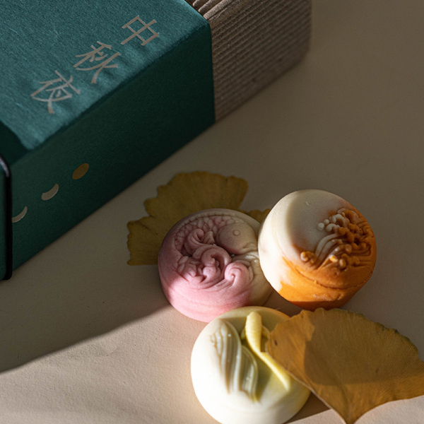 2022中秋人文書禮盒 香薰+藤條4+月餅4 節(jié)日禮品定制