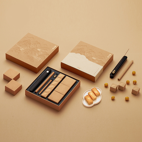 2022中秋香道茶食禮盒 檀香+黃銅香插+黑檀香座+龍珠茶葉+鳳梨酥 節(jié)日商務(wù)禮品