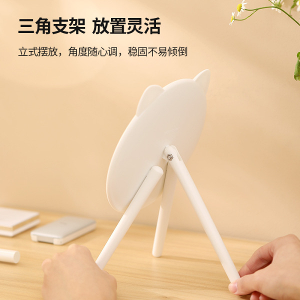 三角支架高清化妝鏡 臺(tái)式桌面梳妝鏡 適合女生的小禮品1