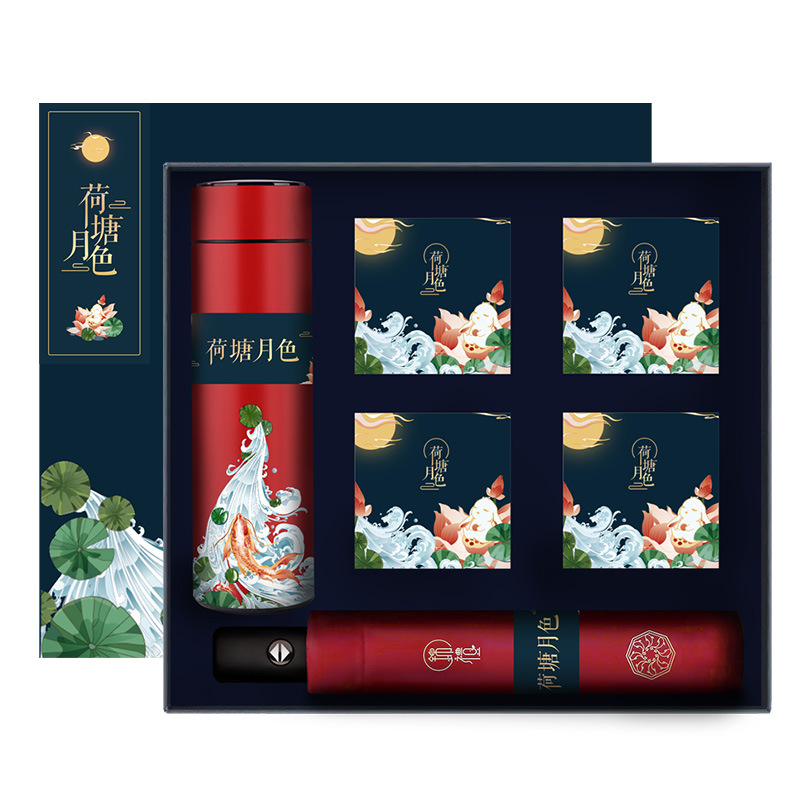 【荷塘月色】2024中秋國潮套裝| 中秋員工福利禮品