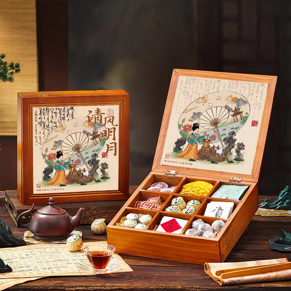 【清風(fēng)明月】2024國(guó)潮中秋禮盒 |中秋禮品 【清風(fēng)明月】2024國(guó)潮中秋禮盒 |中秋禮品