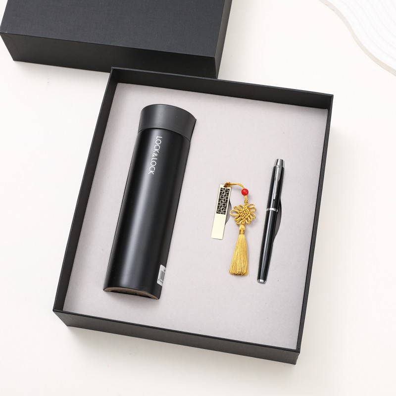 保溫杯+U盤(pán)+簽字筆|商務(wù)禮品套裝